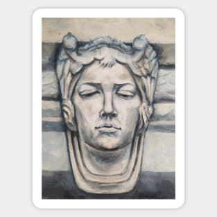 Gargoyle Lady Face Sticker